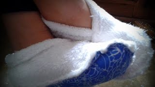 Como hacer pantuflas para infante o para adulto detallefemenino pantuflas tutorial invierno [upl. by Molini331]