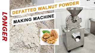 Defatted Walnut Powder Flour Making Machine [upl. by Budge302]