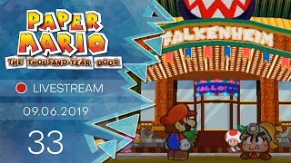 Paper Mario Die Legende vom Äonentor LivestreamBlind  33  Willkommen in Falkenheim [upl. by Amorete17]