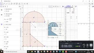 Utilización de Geogebra para el cálculo de Centroide de figura compuesta 3 [upl. by Archambault250]