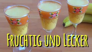 Pfirsichbananensaft Fruchtig  Lecker und Einfach [upl. by Mapel]