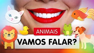 VAMOS FALAR ANIMAIS Compilação de UMA HORA com vídeos e músicas educativas [upl. by Aihsi]