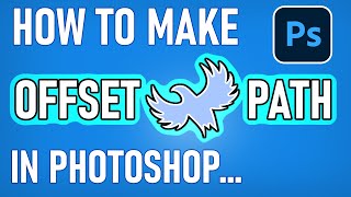 How to create OFFSET PATH in PHOTOSHOP  Tutorial [upl. by Kerred]