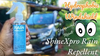 Shinexpro Rain repellent Review  Hydrophobic window and windshield coating for car [upl. by Aissatan]