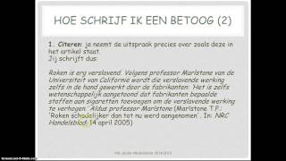 Hoe schrijf ik een betoog 23 [upl. by Ruthe]