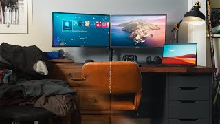 Modern IKEA Desk Setup Makeover [upl. by Kinemod246]