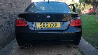 BMW 545i N62 44 V8 Exhaust Muffler Sound [upl. by Somisareg]