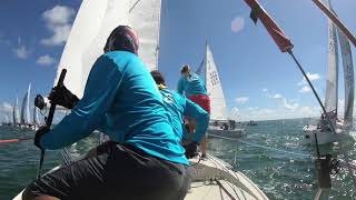 2019 J24 worlds 80 boat start and roundings [upl. by Barden]