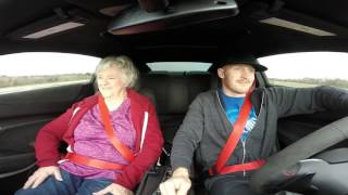 2017 Camaro ZL1  Fishtailing during a highway pull with my 75 year old Mom [upl. by Japha]