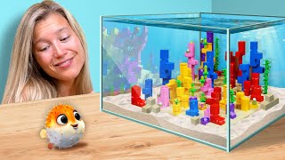 I Built LEGO Minecraft for a Real Pufferfish [upl. by Maisel]