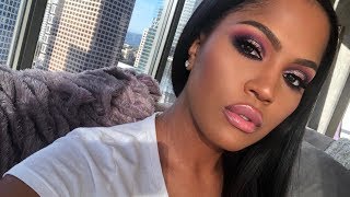 Dramatic Pink amp Purple Makeup Tutorial  MakeupShayla [upl. by Nauqahs726]