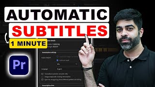How to Add SUBTITLES in Premiere PRO 2024 [upl. by Yniatirb]