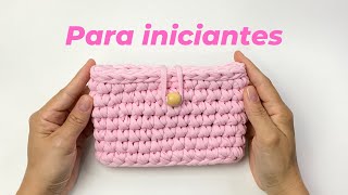 Bolsa de crochê fácil para iniciantes [upl. by Notyrb]