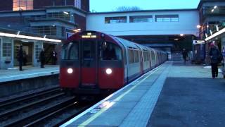 HD A Rayners Lane bound Piccadilly Line 1973 Stock train arrives at Sudbury Hill [upl. by Anerres]