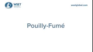 How to say it Pouilly Fumé [upl. by Fanya]