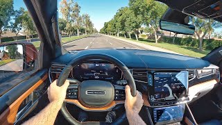 2022 Jeep Grand Wagoneer Series III POV Test Drive 3D AudioASMR [upl. by Aicyle]