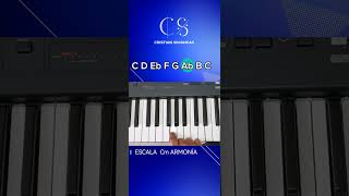 Escala menor Armónica con digitación escalasmusicales piano escalamenor tutorial [upl. by Navanod]