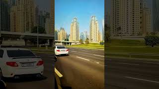 Morning drive in Dubai near Jumeirah Beach Residents dubai jbr relaxing beats shorts morning [upl. by Retepnhoj]