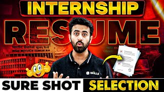 How to get Internship in 2024  Resume for Internships in 2024 Summer Internship Resume [upl. by Holihs]