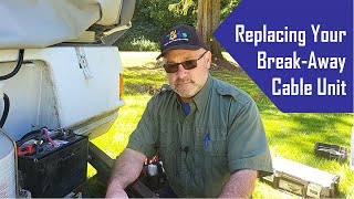 Breakaway Cable ReplacementInstallation On A PopUp Camper  My RV Works [upl. by Richman]