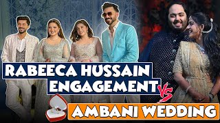 Rabeeca Hussain Ki Shadi Ambani Ka Record Tor Payegi  Full Engagement Function Vlog  wedding [upl. by Meelas]