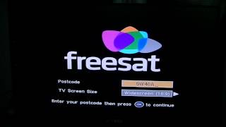 Standard Definition Freesat Box  Change Default Region Using Postcodes [upl. by Attela882]