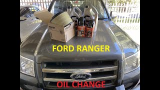 Ford Ranger 30TDCi Oil Change [upl. by Suiramed]