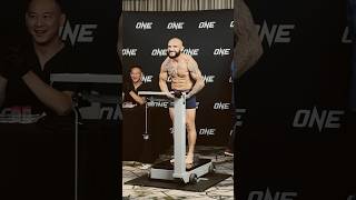 John Lineker passes hydration makes weight for ONE 168 onechampionship [upl. by Arit543]