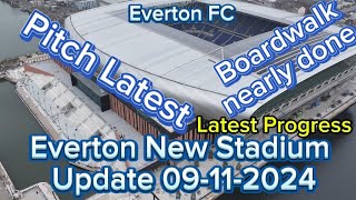 Everton FC New Stadium At Bramley Moore Dock latest update 09112024 [upl. by Attekahs]