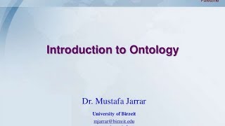 Introduction to Ontology [upl. by Deibel]