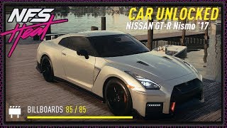 NISSAN GTR NISMO  ALL BILLBOARD LOCATIONS Need For Speed Heat Collectibles NFS [upl. by Harihs]