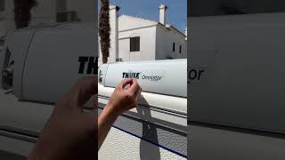 🔊 ASMR 🔊 Toldo THULE OMNISTOR 6300 instalado en caravana Hobby 👌🏻 thule  caravana hobby [upl. by Sidky]