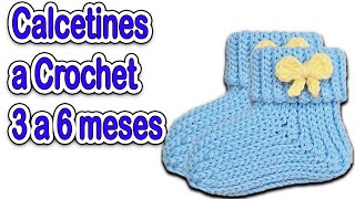 ¡Calcetines de Bebé a Crochet en Minutos 🧶 Perfectos para Principiantes y Súper Adorables 👶 [upl. by Courtenay]