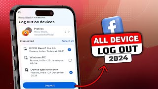 Facebook Logout all Devices 2024  facebook other Device Logout  FB Logout all Devices  New Update [upl. by Krisha]