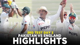 Full Highlights  Pakistan vs England  3rd Test Day 3 2024  PCB  M3G1K [upl. by Anahtor786]