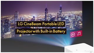 LG CineBeam PH30N  LED Projector with Built in Battery  Portable Projector  Wireless Connection [upl. by Niryt]