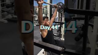 Day 44 aesthetic physique transformation gymlife transformationmotivation sholderday natty [upl. by Kevon]