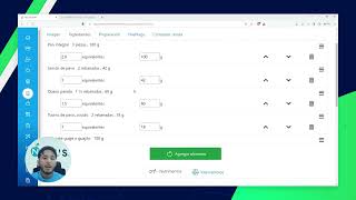 Tutorial Nutrimind Como Agregar Una Receta [upl. by Eelik121]