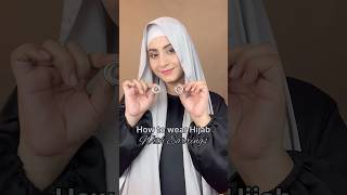 How to wear earrings with Hijab  Party Hijab Style with earrings hijabtutorial hijabstyle hijab [upl. by Ariam246]