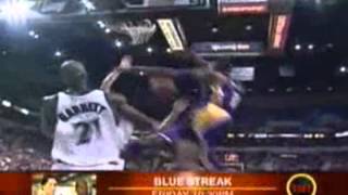 Kobe Posterizes Kevin GarnettRasho Nesterovic vsWolves Game 503 POs [upl. by Leiahtan]