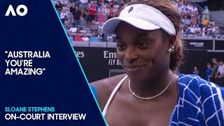 Sloane Stephens OnCourt Interview  Australian Open 2024 Second Round [upl. by Suaeddaht998]