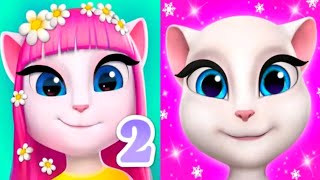 Level 298  My Talking Angela 2  COSMIC UPDATE  Space Sticker Book Talent Show [upl. by Viveca181]