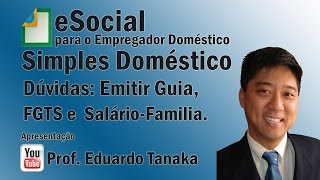 eSocial  Simples Doméstica  Emitir Guia 2  DAE FGTS Salário Família e Outras Dúvidas [upl. by Blank811]