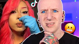 Belly Button Piercing Ends In DISASTER  New TikTok Piercing Fails 34  Roly [upl. by Neztnaj]