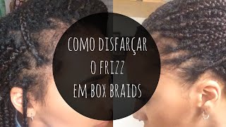 BOX BRAIDS VELHAS 2 truques para disfarçar o frizz [upl. by Ennoval596]