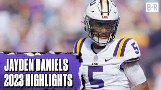 Jayden Daniels Top Plays of 2023 CFB Season [upl. by Pas52]