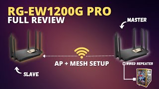 RGEW1200G Pro Full Review with AP and Mesh Setup for Pisowifi Tagalog [upl. by Anelec]