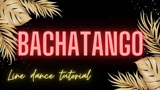 Bachatango line dance tutorial [upl. by Rech994]