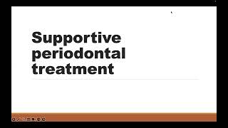 Suppportive Periodontal Therapy [upl. by Wootten384]