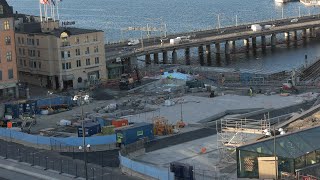 Stockholm Projekt Slussen November 2024 Del 50 UHD 4K [upl. by Amahcen]